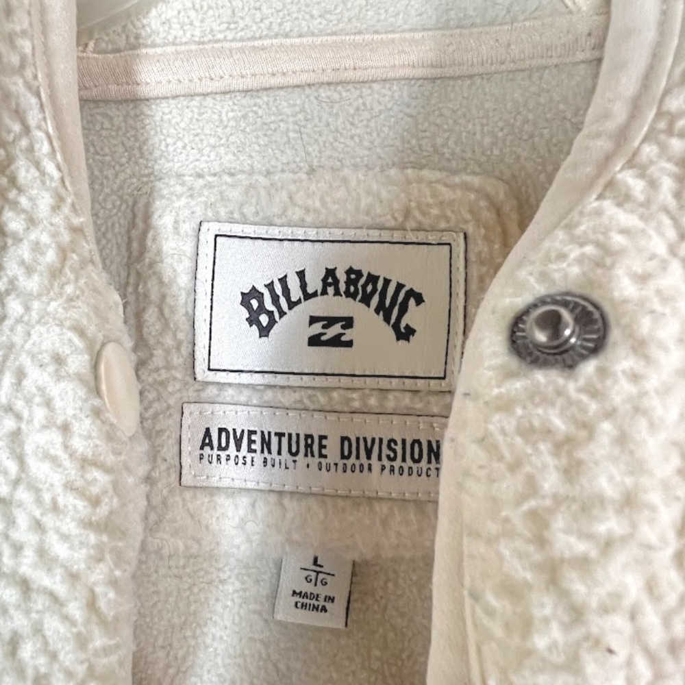 Billabong Adventure Division Hoodie Sherpa Jacket Women's Large EUC - Picture 4 of 8